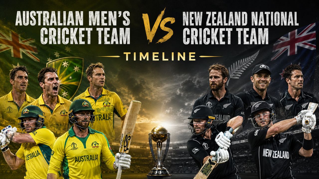 Australian Men’s Cricket Team vs New Zealand National Cricket Team Timeline