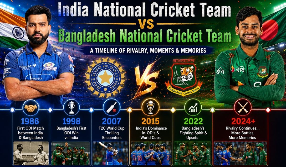 India National Cricket Team vs Bangladesh National Cricket Team Timeline